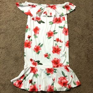 White Floral Dress